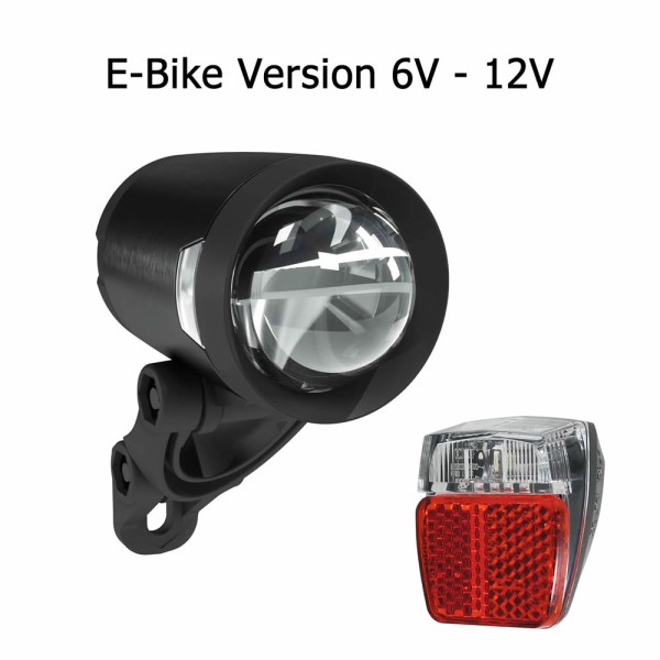 Herrmans Bicycle LED E-Bike Light Set 6-12 V 200 lumen Light Light