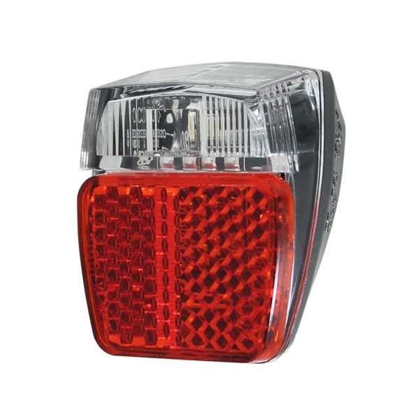 Herrmans Bicycle LED Taillight H-Trace Mini per Dynamo Practice Plate Mount Red