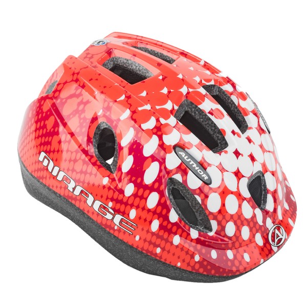 Helmet Bicycle Mirage Children Casco Dimensione S 48 cm-54 cm Dial-fit LED rosso